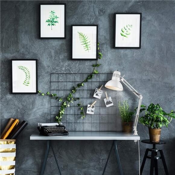 31.5 Inch Swing Arm Clamp-On White Desk Lamp with Nickel Accents, On/Off Rotary - Picture 5 of 7